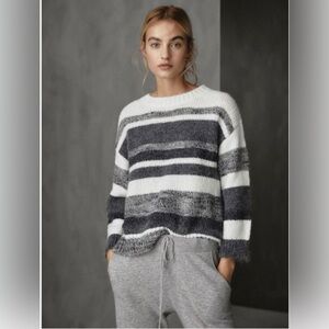 Massimo Dutti Striped Cape Style Sweater Size S